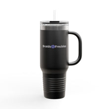 Load image into Gallery viewer, Braids & Freckles Insulated Travel Mug – 40oz