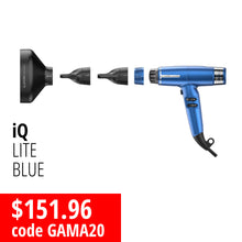 Load image into Gallery viewer, GA.MA Professional iQ Lite Hairdryer Blue