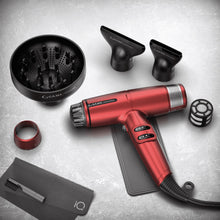 Load image into Gallery viewer, GA.MA Professional iQ Lite Hairdryer Red
