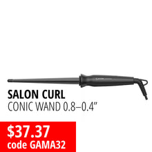 Load image into Gallery viewer, GA.MA Professional Salon Curl Conic Wand 0.4-0.8"