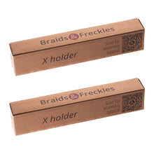 Load image into Gallery viewer, Braids &amp; Freckles • Magnetic X Holder • Set of Two

