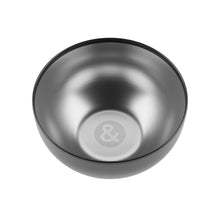 Load image into Gallery viewer, Braids &amp; Freckles • Magnetic Stainless Bowl • Black
