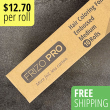 Load image into Gallery viewer, Hair Coloring Embossed Foil, pack of 10, only $12.70 per roll on FrizoPro.com
