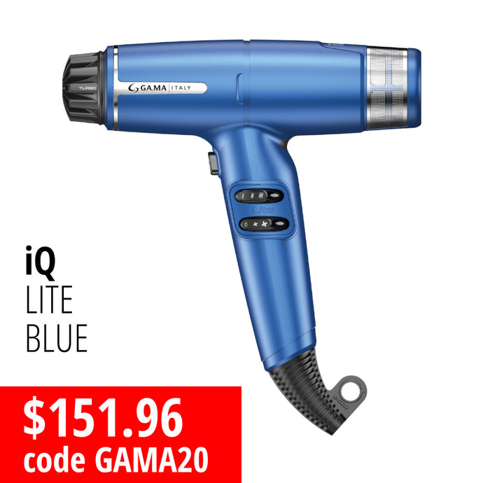 GA.MA Professional iQ Lite Hairdryer Blue