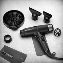 Load image into Gallery viewer, GA.MA Professional iQ Lite Max Hairdryer Black
