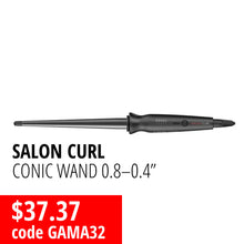 Load image into Gallery viewer, GA.MA Professional Salon Curl Conic Wand 0.4-0.8"
